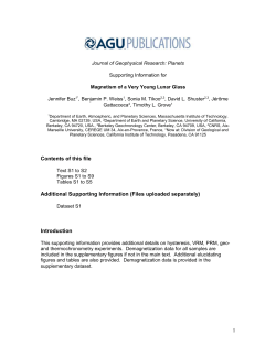 Magnetism of a very young lunar glass