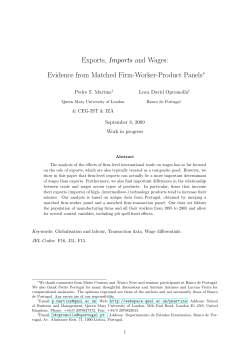 Exports, Imports and Wages: Evidence from Matched Firm