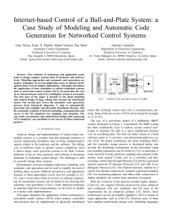 Internet-based Control of a Ball-and-Plate System: a Case