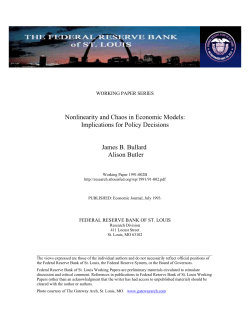 Nonlinearity and Chaos in Economic Models