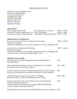 curriculum vitae * rebecca b