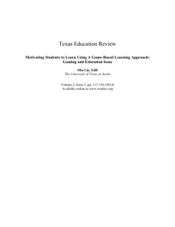 Using A Game-Based Learning Approach