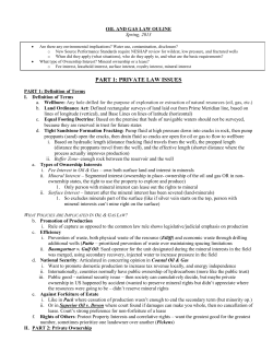 Oil _ Gas Law Outline_Tice