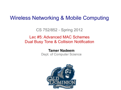 DBTMA_CSMA/CN - Department of Computer Science