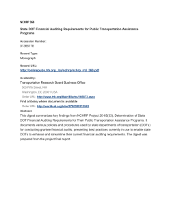 NCHRP 600-808 Report