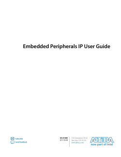 Embedded Peripherals IP User Guide