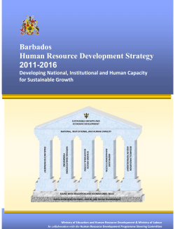 Barbados Human Resource Development Strategy 2011-2016