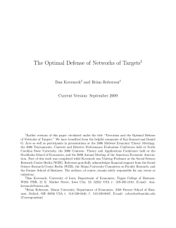 The Optimal Defense of Networks of Targets