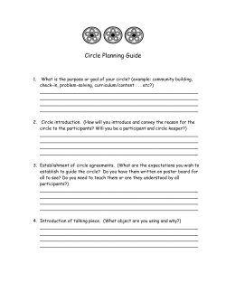 Circles Planning Guide