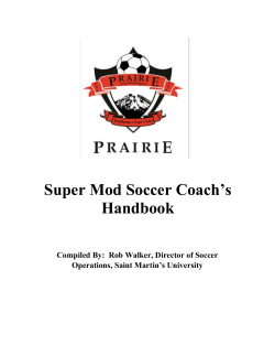 Super Mod Soccer Coach`s Handbook