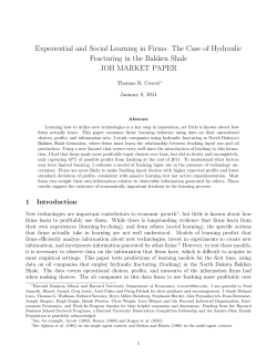 Experiential and Social Learning in Firms: The Case of Hydraulic