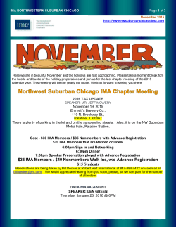 November 2015 - IMA Northwest Suburban Chicago Chapter