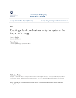 Creating value from business analytics systems: the impact of strategy