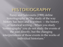 historiagraphy - Okemos Public Schools