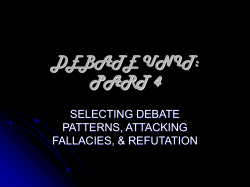 DEBATE UNIT: PART 4