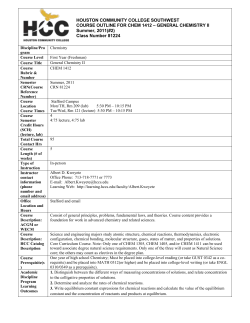 HOUSTON COMMUNITY COLLEGE SOUTHWEST COURSE