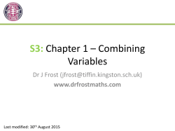 S3 - Dr Frost Maths