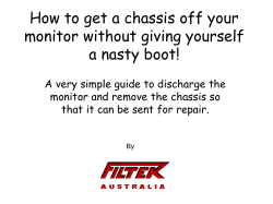 How to get a chassis off your monitor without giving