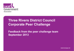 Insert main title here - Three Rivers District Council