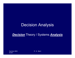 Decision Analysis