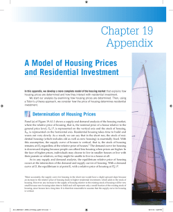 Chapter 19 Appendix: A Model of Housing Prices and Residential