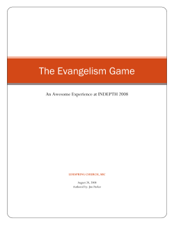 The Evangelism Game - Break Free Youth Ministry Resources