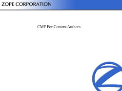CMFForContentAuthors