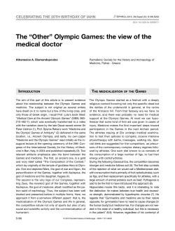 Olympic Games - Societ&agrave; Italiana Nefrologia