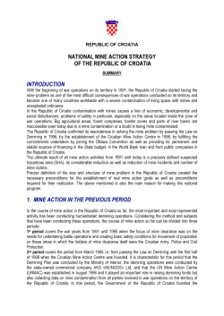 National Mine Action Strategy 2009-2019