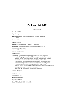 Package `TripleR`