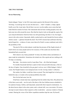 THE TWO VISITORS Kevan Manwaring Sunita