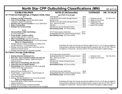 G-1 Preferred Outbuildings of Highest Utility Value