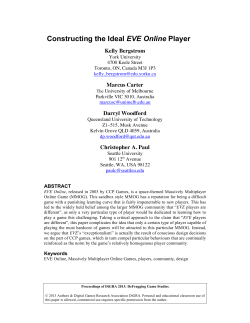 Constructing the Ideal EVE Online Player