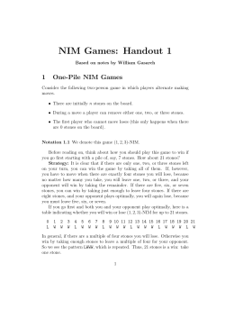 Nim Notes