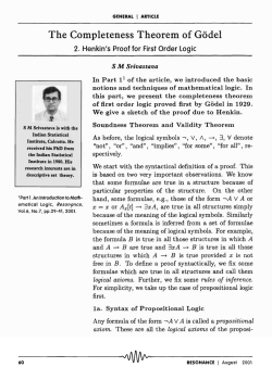 The Completeness Theorem of Godel