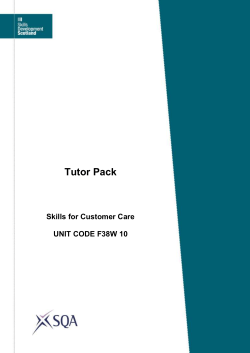 Certificate of Work Readiness: Skills for customer care tutor pack