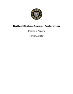 USSF Position papers 1999-2012