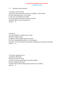Essential Foundations of Economics Getting Started 1.1 Definition