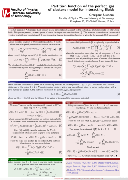 Partition function of the perfect gas of clusters model for interacting