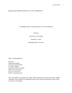 A Probability Index of the Robustness of a Causal