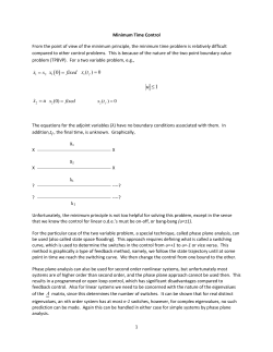 Minimum Time Control