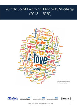 Suffolk Joint Learning Disability Strategy