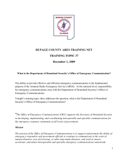 Training Topic 37 - 12/01/09