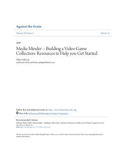 Media Minder -- Building a Video Game Collection - Purdue e-Pubs