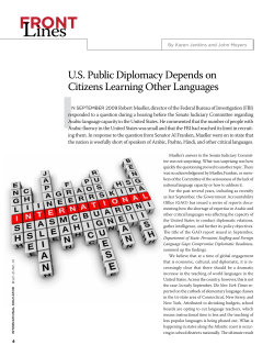 US Public Diplomacy Depends on Citizens Learning Other