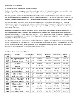 Smith-Cotton Varsity Wrestling Bill Skillman Memorial Tournament