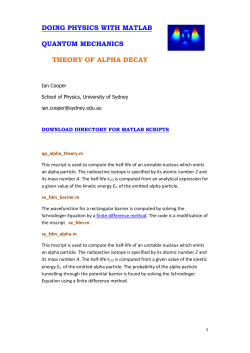 alpha decay, theory of alpha decay