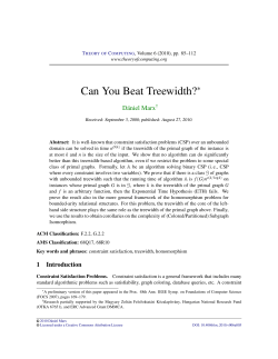 Can You Beat Treewidth?