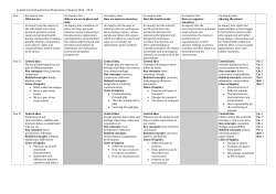 Luanda International School Programme of Inquiry 2014 &ndash; 2015