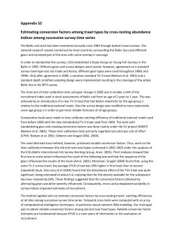 Appendix S2 Estimating conversion factors among trawl types by